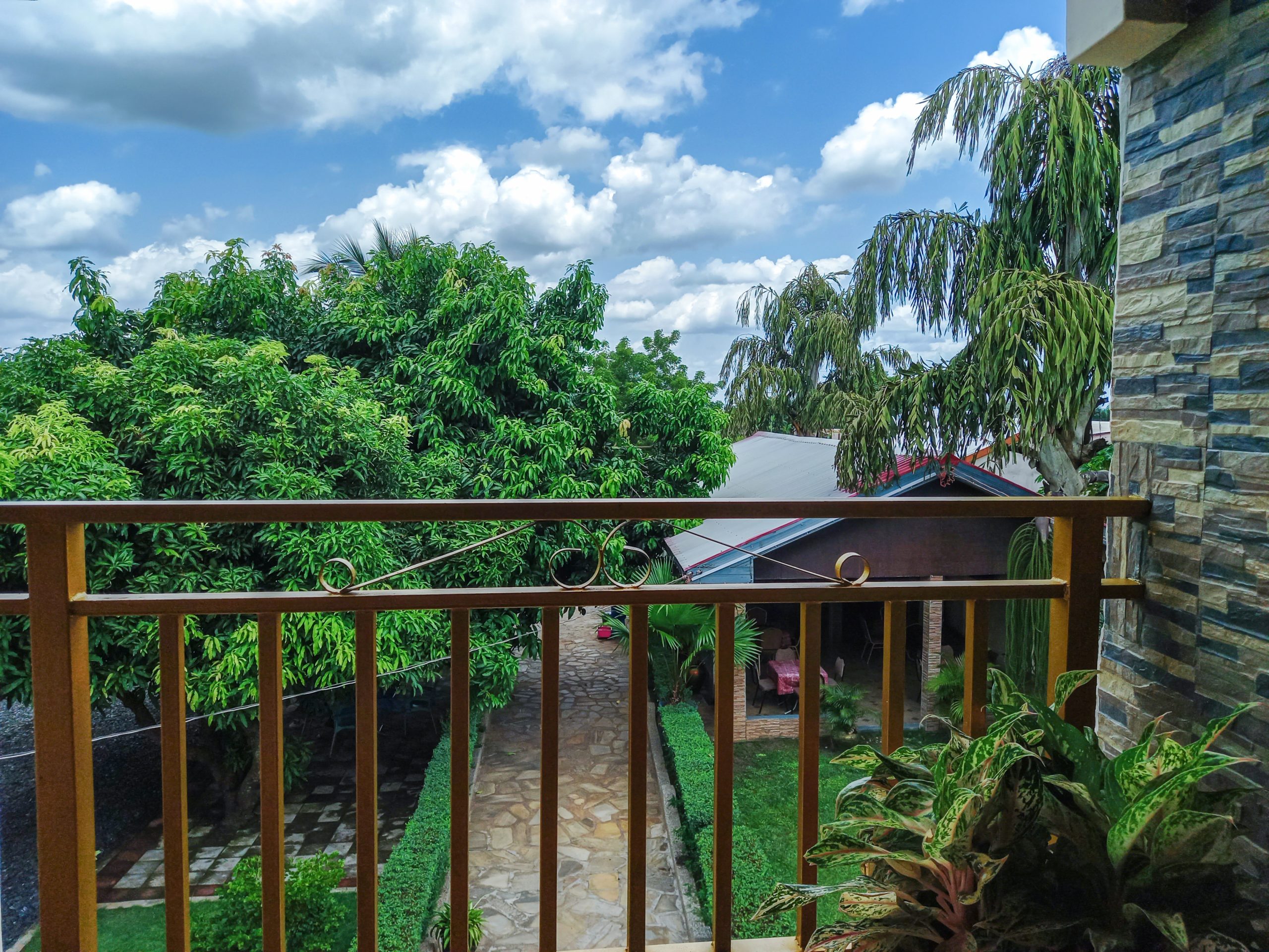 Triangle hotel balcony view